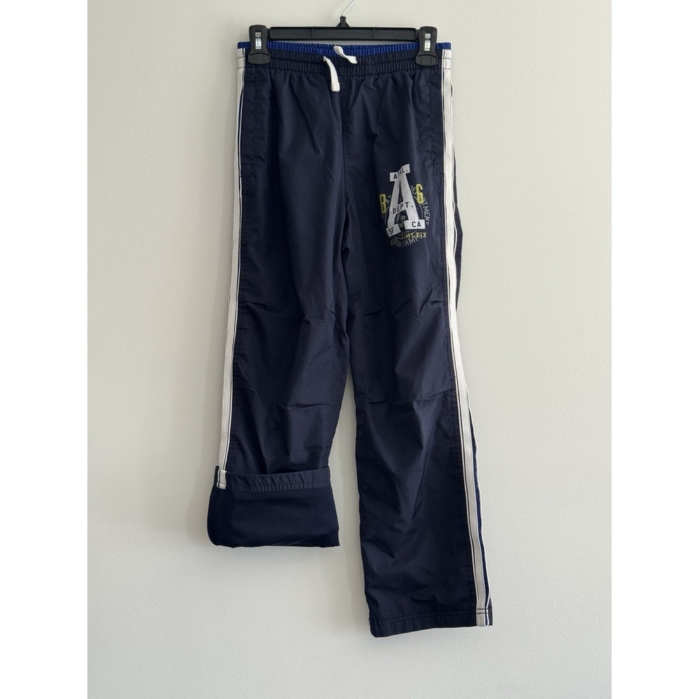 Gap Kids Boys Navy Track Windbreak Pants Mesh Lined 12‎ Athletic